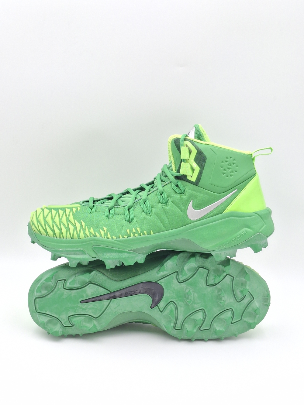 Nike Force Savage Pro Shark Green Football Cleats Men's Shoes Size 14 D